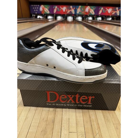 Men’s Size 14 Bowling Shoe NIB Dexter Daxx II White/Grey/Black - Picture 1 of 6